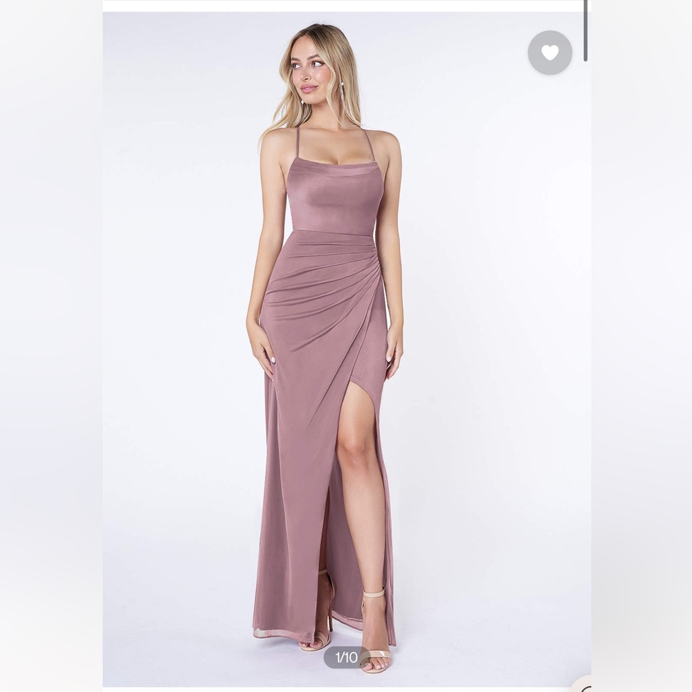 Dusty Rose Azazie Bridesmaid formal dress